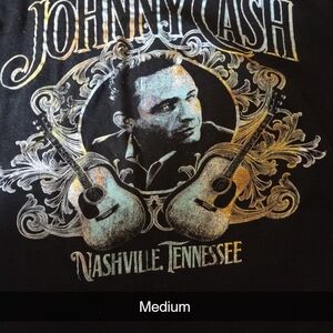 Johnny Cash Graphic T-Shirt - Black